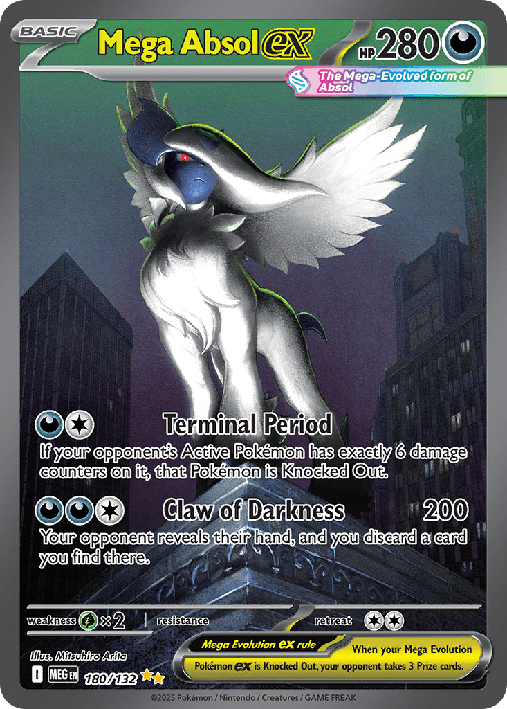 Mega Absol ex card artwork